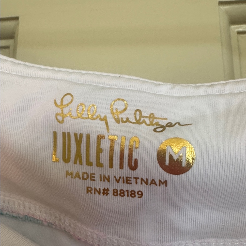 Lilly Pulitzer Palm Print Luxletic Skort- Size M - Picture 4 of 4